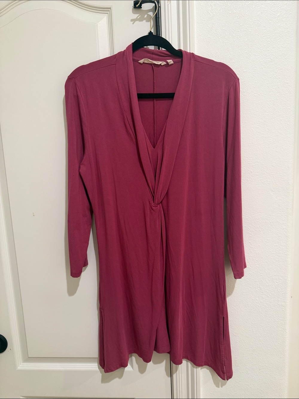 Soft surroundings mauve tunic top size medium
